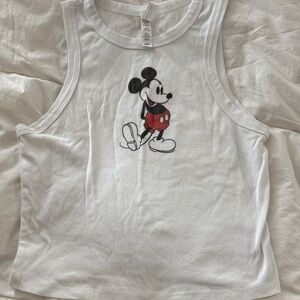 Disney White Mickey Mouse Tank Top